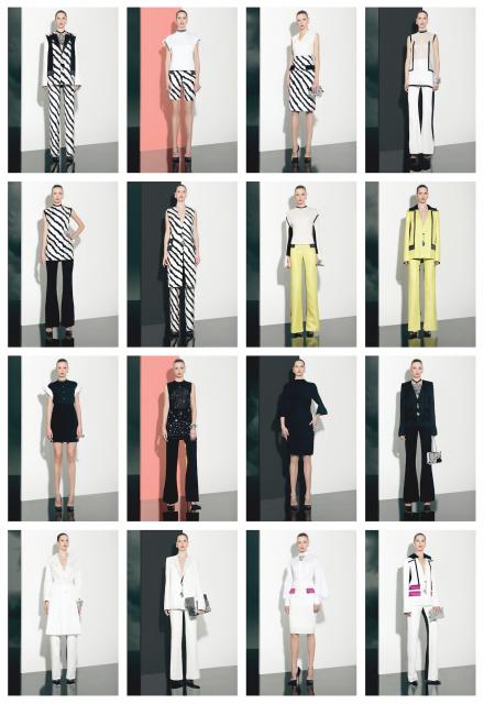 That use of a graphic black and white is very on message for the season but what is timeless is that aura of effortless glamour.