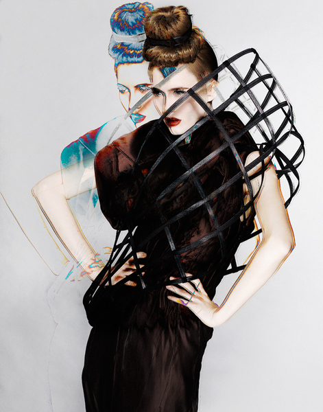 Caged Beauty : Hair by Brad Hensler: PH: Berry Behrendt Caged Beauty : Hair by Brad Hensler: PH: Berry Behrendt
